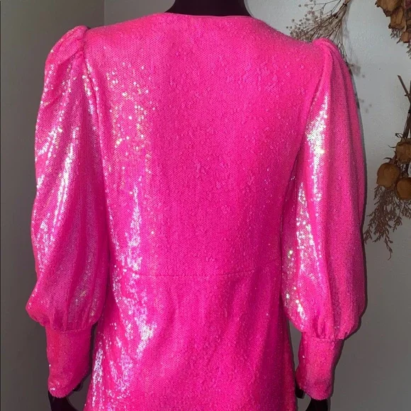 Gianni Bini Pink Sequin Fun Birthday Party Dress NWoTs - Picture 10 of 15